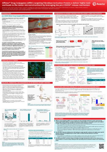 Affimer® Drug Conjugates (AffDC) targeting Fibroblast Activation Protein-α Poster - Abzena