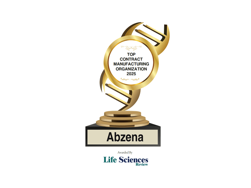 Life Science Review - Top Contract Manufacturing Organization 2025 Award - Abzena