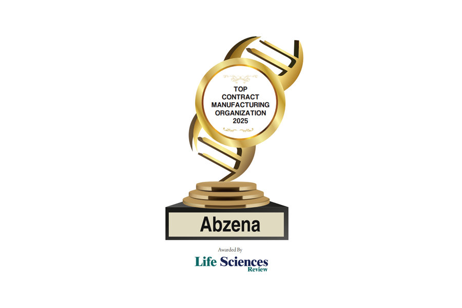 Life Science Review - Top Contract Manufacturing Organization 2025 Award - Abzena